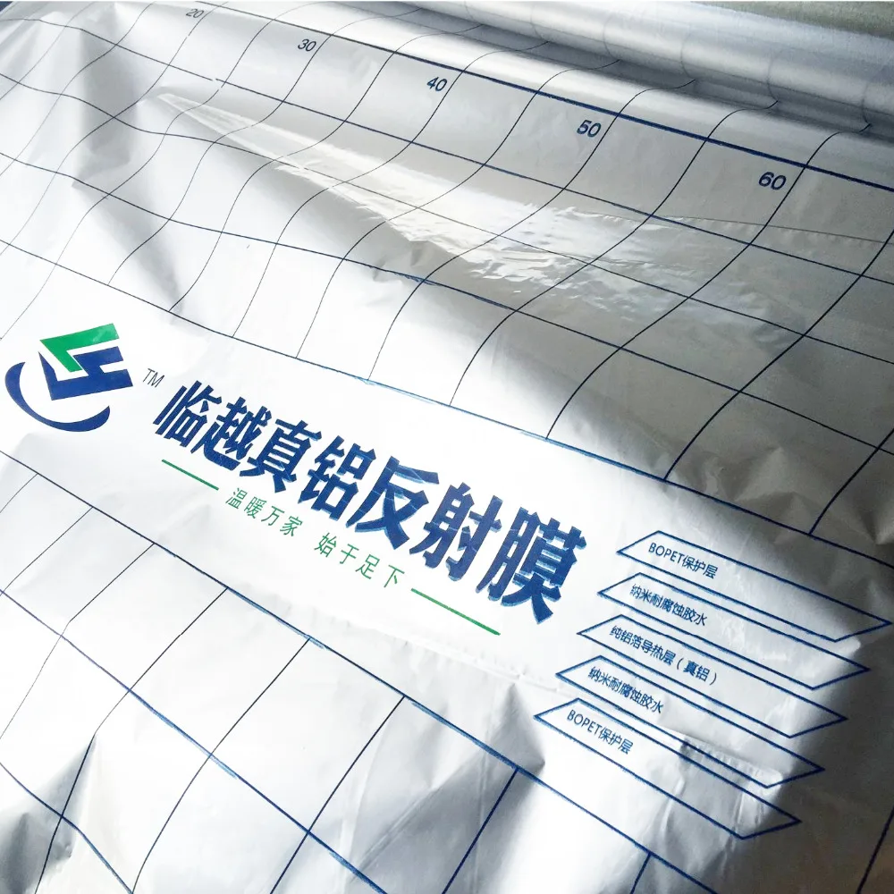 Película reflectante para sistema eléctrico de calefacción por suelo radiante 4CR Material térmico de aislamiento de lámina de aluminio de ahorro de energía, 5m2/lote Película reflectante para sistema eléctrico de calefacción por suelo radiante 4CR Material térmico de aislamiento de lámina de aluminio de ahorro de energía, 5m2/lote