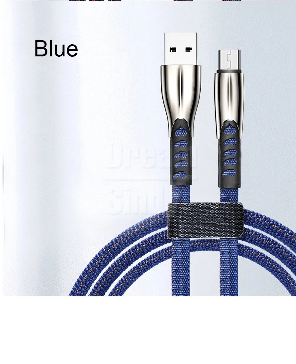 Кабель Micro Usb для быстрой зарядки 3.0A для Xiaomi Redmi huawei samsung 2 м 3M для мобильных телефонов Android usb зарядный кабель Microusb для зарядного устройства