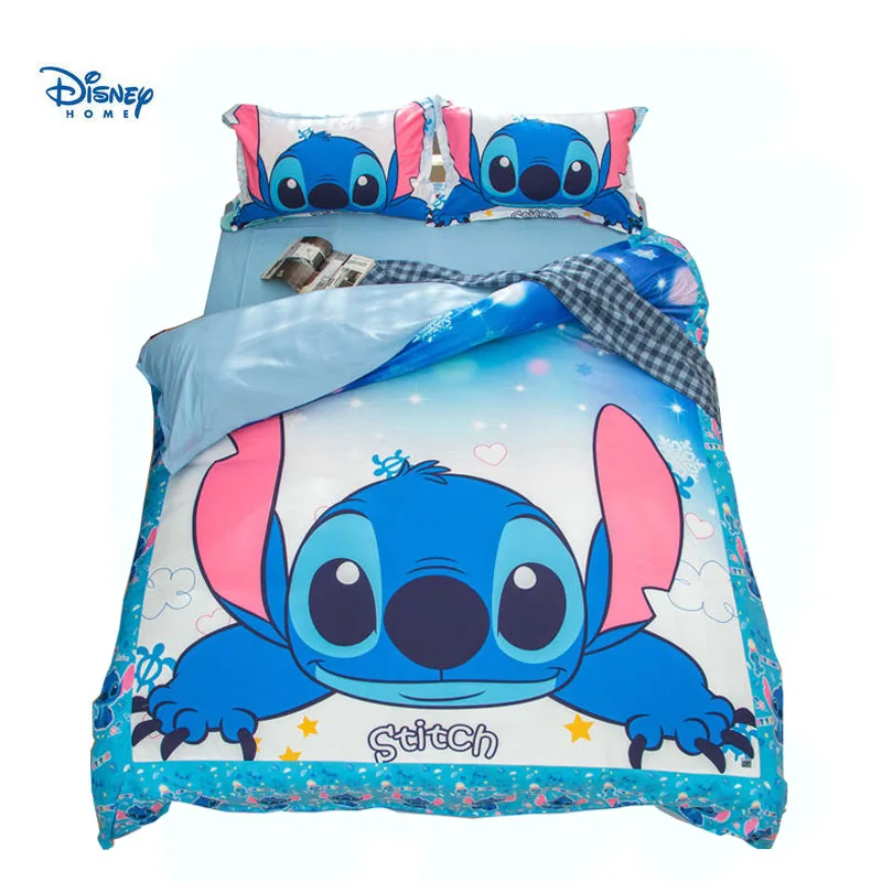 3D Kids Disney Stitch Bedding Set Duvet Cover Pillow Case Comforter Cover 3PCS