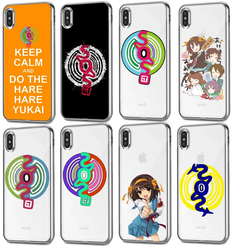 Japanese animation SOS brigade shell Clear Soft silicone phone back cover For iphone 7 Plus 6 6SPlus 8 plus 5S XR XS MAX Fundas | Мобильные