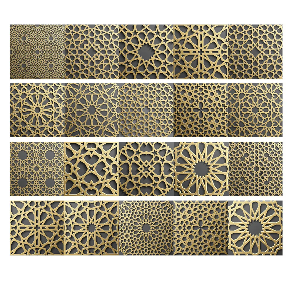 New arrival Moroccan Style Ceramic tile stickers Living room Retro wallpaper Kitchen decorate wall sticker Wholesales