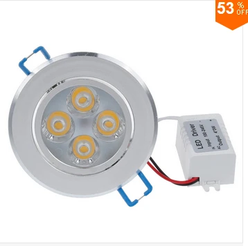 Dimmable 4 w светодиодный светильник на пуху алюминиевый энергосберегающий 85-265 v 360lm Светодиодный точечный Домашний Светильник 4 w светодиодный встраиваемый светильник