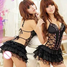 Абсолютно новые женские экзотические платья, сексуальное женское белье, черное кружевное платье с оборками, Лоскутные кружева, прозрачная мода, хит