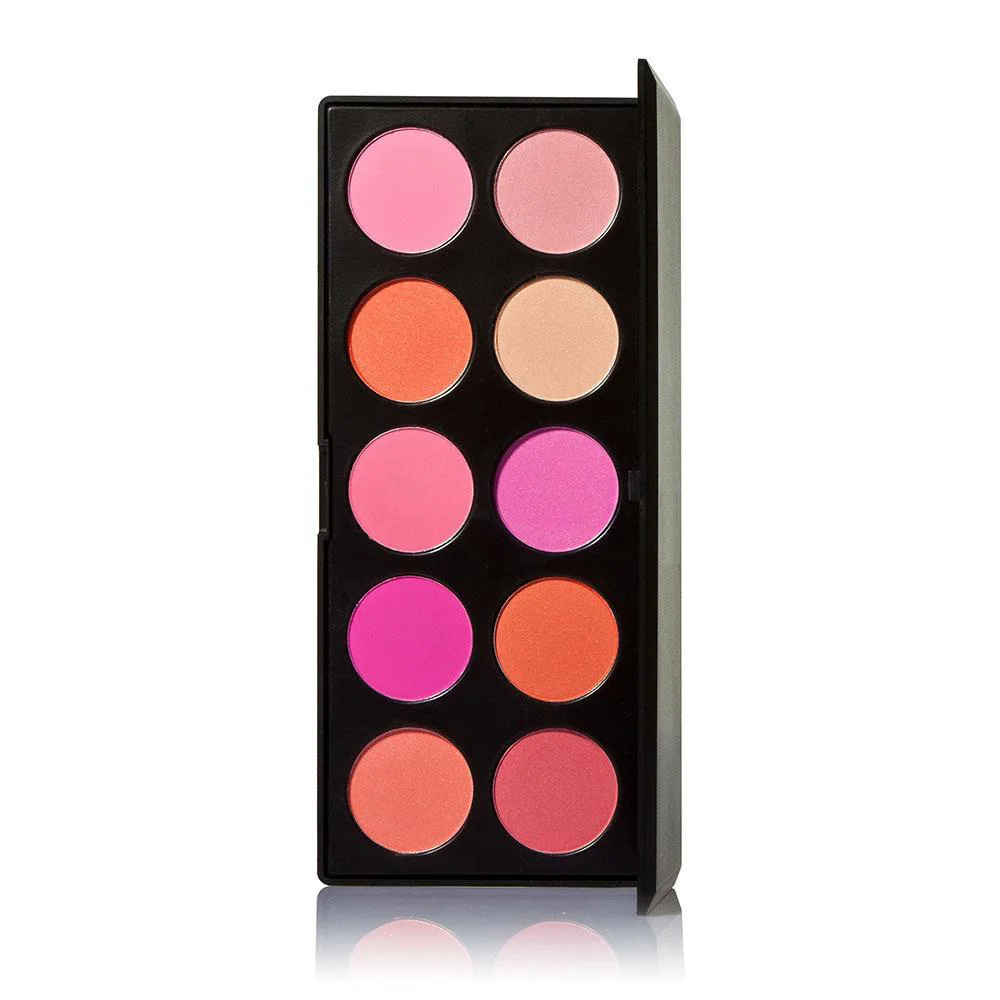 

Blush Palette 10 Color Glittering Matte Warm Combine Face Pigment Blusher Makeup Powder Baked Cheek Natural Professional Shimmer