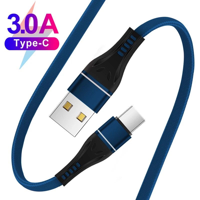 

Micro USB Type-c Cable For Samsung S8 S9 xiaomi huawei 1M 3A Fast Charging Charger Adapter USB Type C Mobile Phone Cables Cord