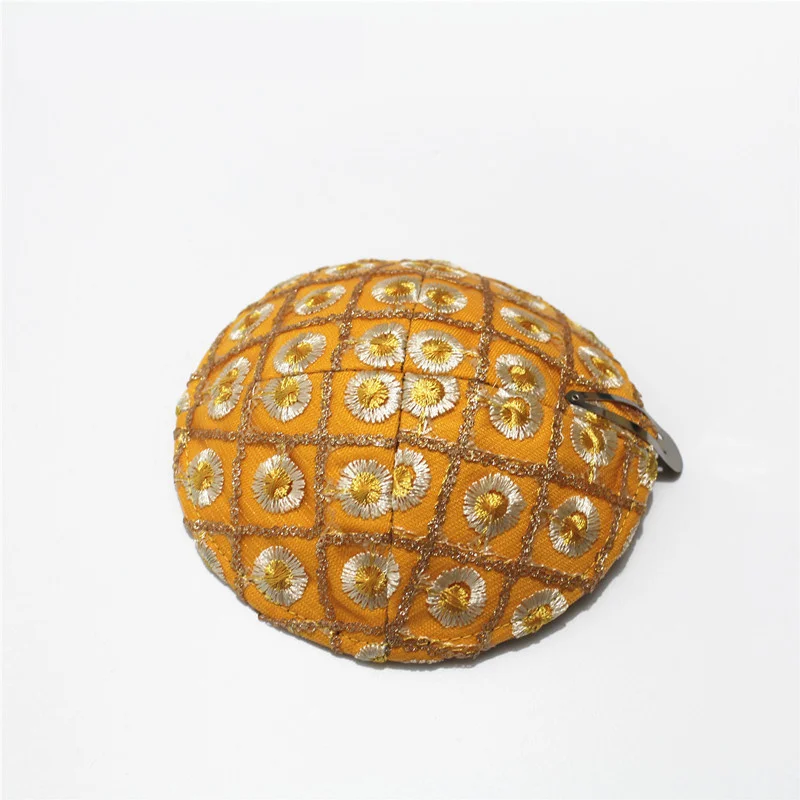 Jewish Kippa High Quality gold color embroidery Kippah