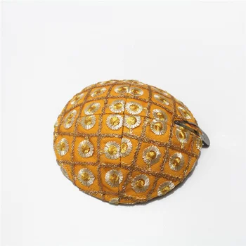 

Jewish Kippa High Quality gold color embroidery Kippah