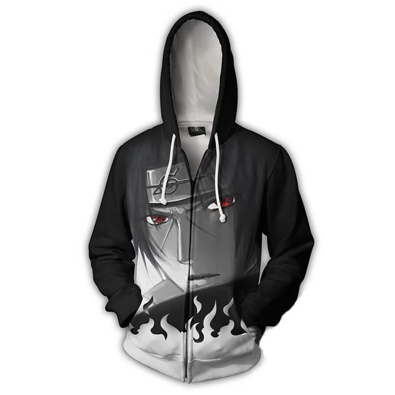 Koop Anime Naruto Boruto Hoodie Uzumaki Boruto Naruto Uchiha Sasuke Akatsuki Tops Hoodies Sweatshirt Dunne Rits Jas Outfit