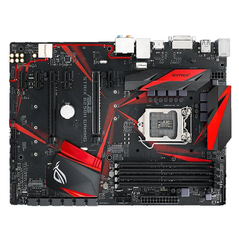 Материнская плата ASUS STRIX B250H GAMING 8 с видеокартой, материнская плата 1151, материнская плата, оригинальная коробка