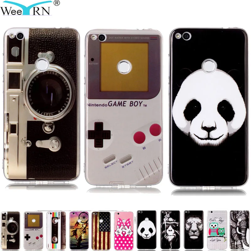 

Vintage Camera Game Player Silicone Soft Case Huawei Honor 8 lite Phone Case Huawei P8 lite 2017 TPU Cover Panda Funda Coque