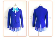 Conjunto completo Maki Nishikino Cosplay lovelive Anime Japonés uniforme de halloween 4 en 1 capa + blusa + falda + pajarita
