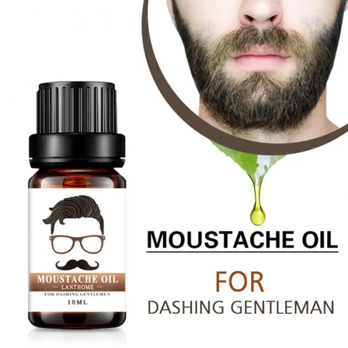 Liquid Organic Hair Growth Essence Moustache Brow Beard Oil 10ml 789