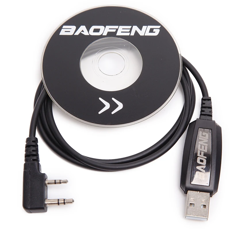 Baofeng USB Кабель для программирования+ компакт-диск с драйверами для Baofeng UV-5R BF-888S UV-82 UV-B5 GT-3 двухстороннее радио иди и болтай Walkie Talkie “иди и UV5R