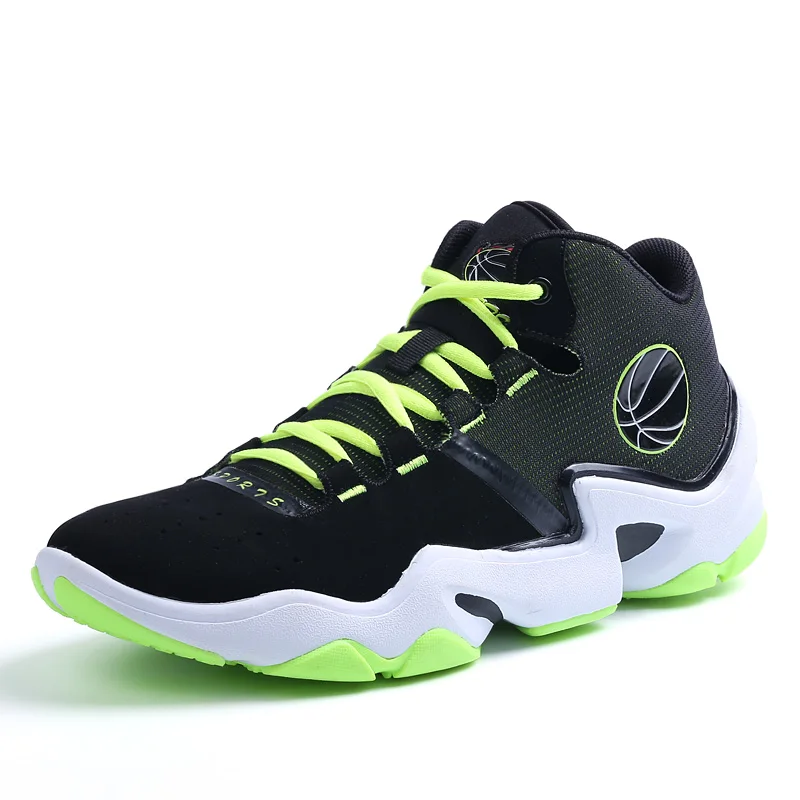 

2016 Leather Shoes Training Men High Top Mens Sports Shoes Basketball Hard-Wearing Designer Sneakers Men Blue/Black Men Sneakers