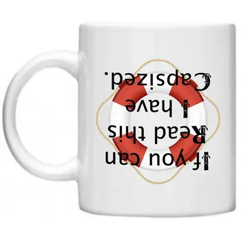 

Barge Longboat Sailing Quirky Funny Gifts If You Can Read This I Have Capsized 11oz Mug