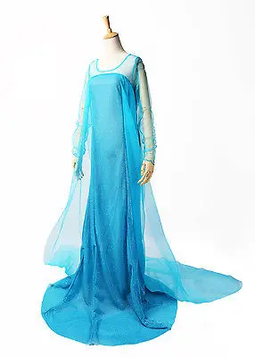 Elsa Queen Princess Adult Women Cocktail Party Dress Costume Elsa Dresses Blue Bling Snow Cosplay Dress Elsa Queen Princess Adult Women Cocktail Party Dress Costume Elsa Dresses Blue Bling Snow Cosplay Dress