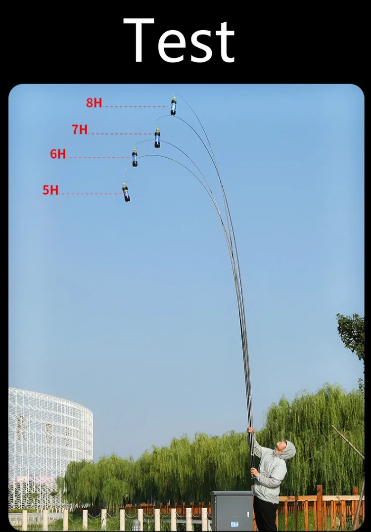 Vara de Pesca Vara de Mão Competição de Pesca Equipamento de Pesca Taiwan Carbono Ultra-leve Olta h 8 7 6 Ultra-duro Pólo 19-tonalty Pesca 5 8 Mão Ultra-leve Olta 5 H H H