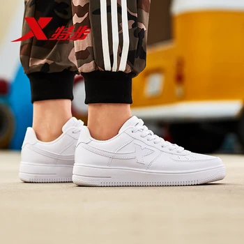 881219319851 xtep stan shoes women men student spring new casual shoes white shoes sneakers men women couple skateboarding shoes