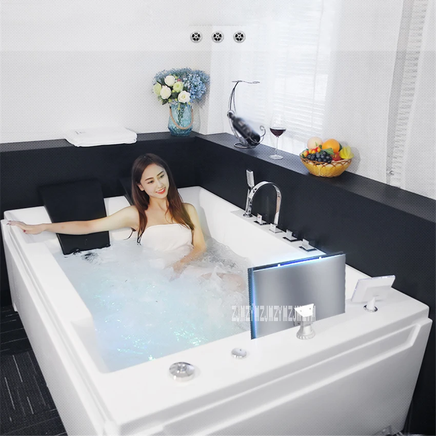 SR5D026 Двойная ванна Бытовая термостатическая нагревательная серфинговая массажная ванна умная акриловая ванна+ Водонепроницаемая wifi tv 110 В/220 В