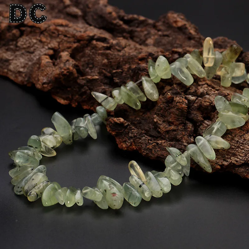 

DC 40cm/Strand Irregular Green Natural Stone Beads 8-25mm for DIY Bracelet Necklace Jewelry Making FindingsF1861