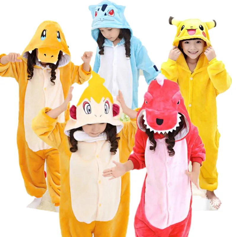 Cena Pokemon Charmeleon Pikachu Monferno Charmander Bulbasaur Cosplay Kigu dzieci Halloween kostiumy karnawałowe dzieci Onesies piżamy