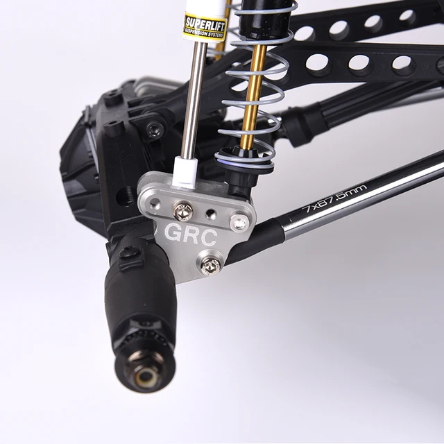 2PCS Metal Double Suspension Pushrod Holder Aluminum Linkage Pull Rod