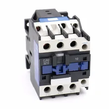 CJX2-3210 24 В переменного тока 36 в 110 В 380 В 220 В 50 Гц Напряжение катушки 50А 3 полюса 1NO 35 мм din-рейка контактор переменного тока