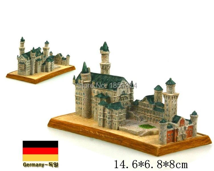 Германия Замок Нойшванштайн креативные изделия из смолы всемирно известная модель ориентира Туризм Сувенир Коллекция подарков домашний декор