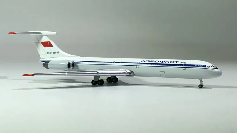 1/500 статические металлические Аэрофлота Ильюшин Il 62 CCCP 86502 Российские авиалинии