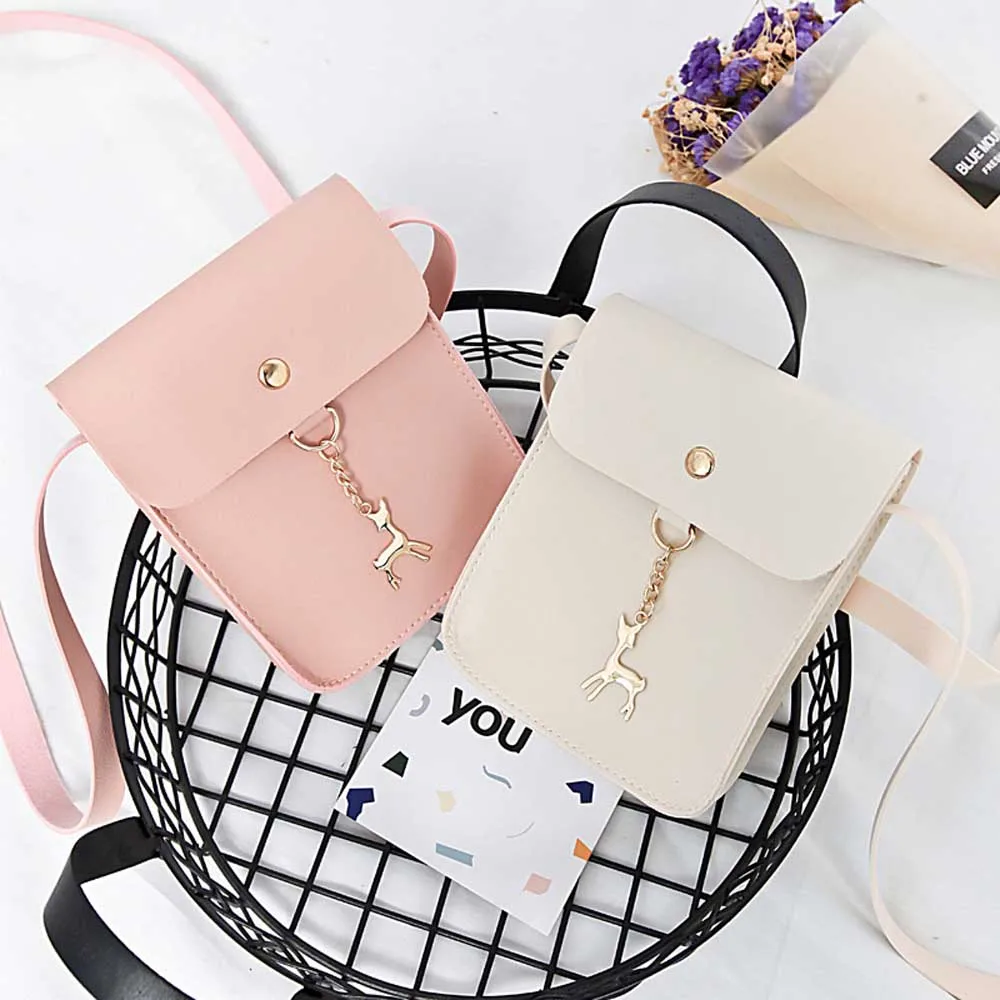 

SUBIN Fashion PU woman Leather Cell Phone Bag Wallet luxury Purse Neck Strap Shoulder bag Simple portable Casual Lovely Bags