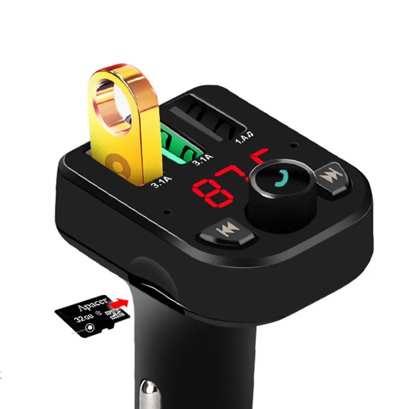 Автомобильный беспроводной MP3 Bluetooth Смарт музыкальный плеер телефон громкой