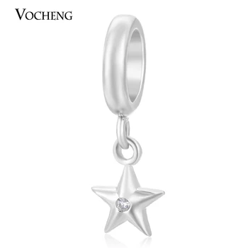 

10pcs/lot Wholesale Endless Charms Star Charms Interchangeable Top Crystal Brass Material VC-067*10