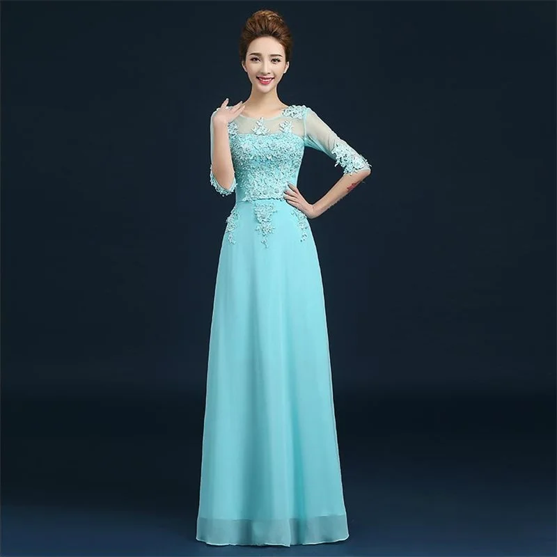 

Hot Sale Evening Dresses with Appliques New Elegant Half Sleeve Bride Gown Ball Prom Party Homecoming/Graduation Formal Dress