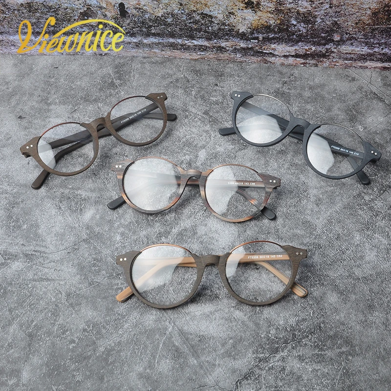Новинка 2018 модные очки Armazones Opticos Mujer GoggleMen Women ретро в деревянной оправе брендовый