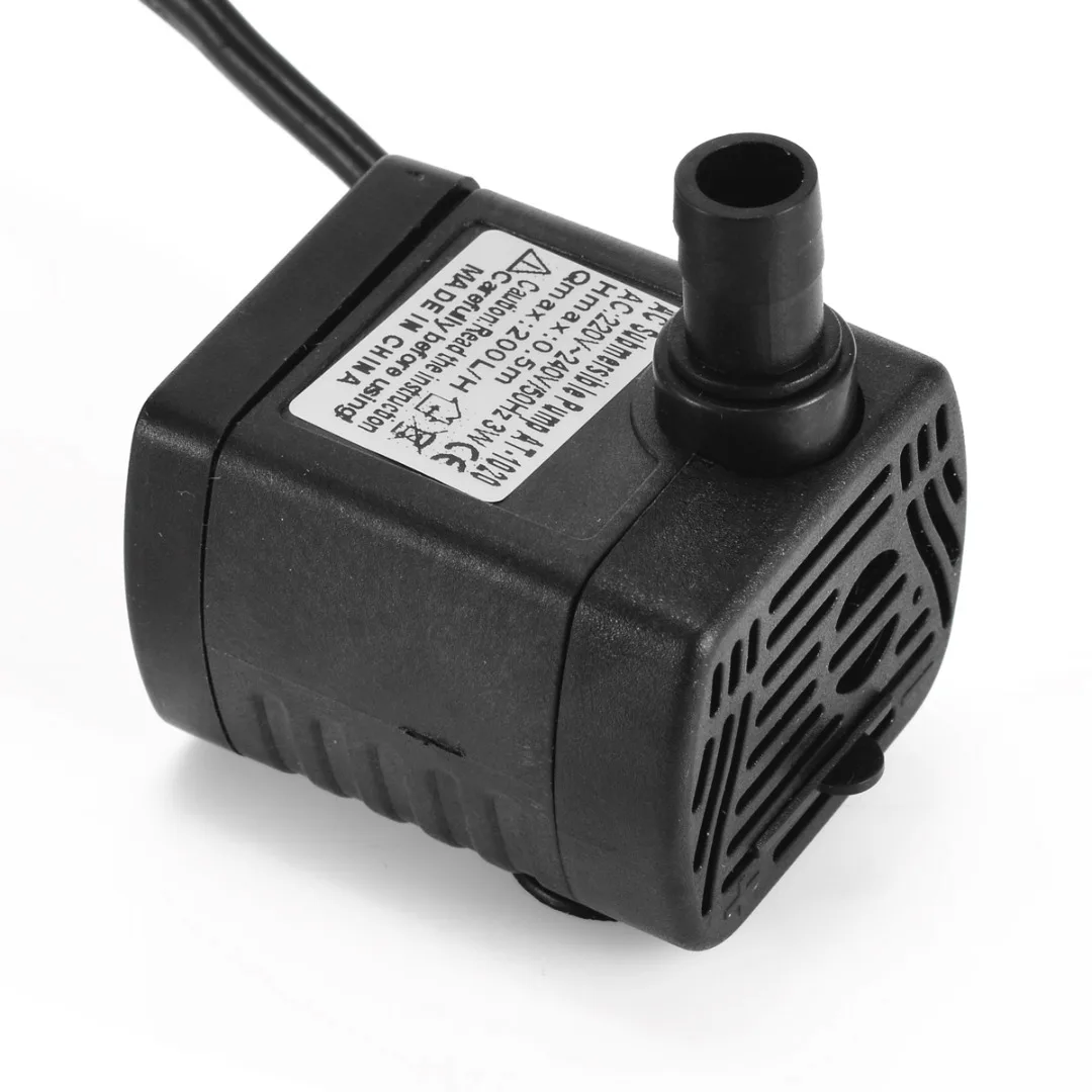 Mini AC 220-240V/AC 110-120V 3W Submersible Water Pump Aquarium Fountain Air Fish Tank Pond US/EU Plug