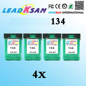 

4pcs 134 color ink cartridge compatible for hp134 DeskJet DJ 6543/5743/5740/6843 Photosmart PS 8153 Photosmart 8453