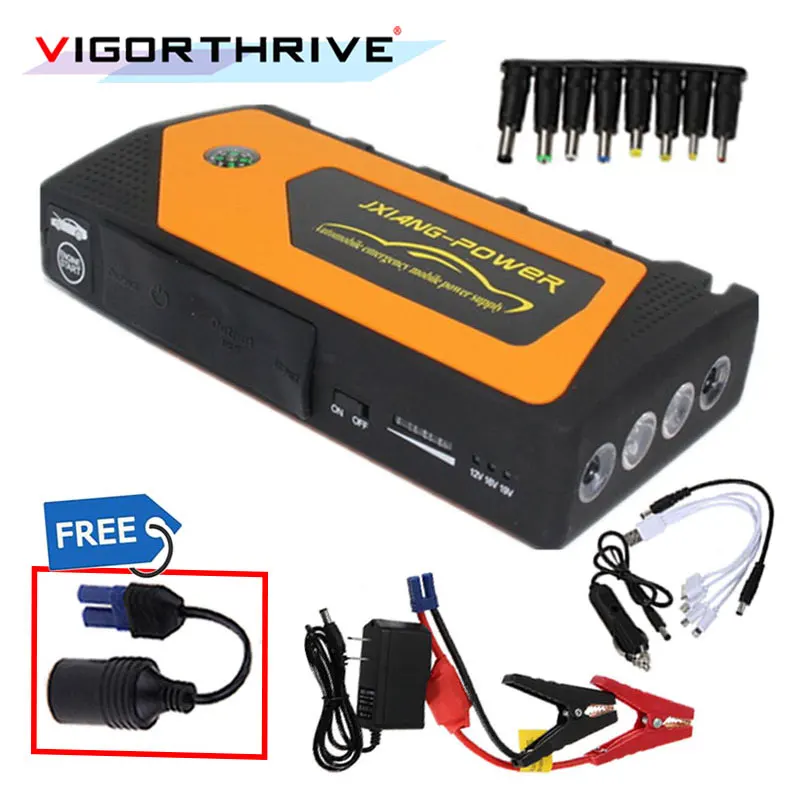 Portable 12V Petrol Diesel Car Jump Starter Power Bank Mini Car-Stlying Starting Device Car Battery Charger Booster Buster
