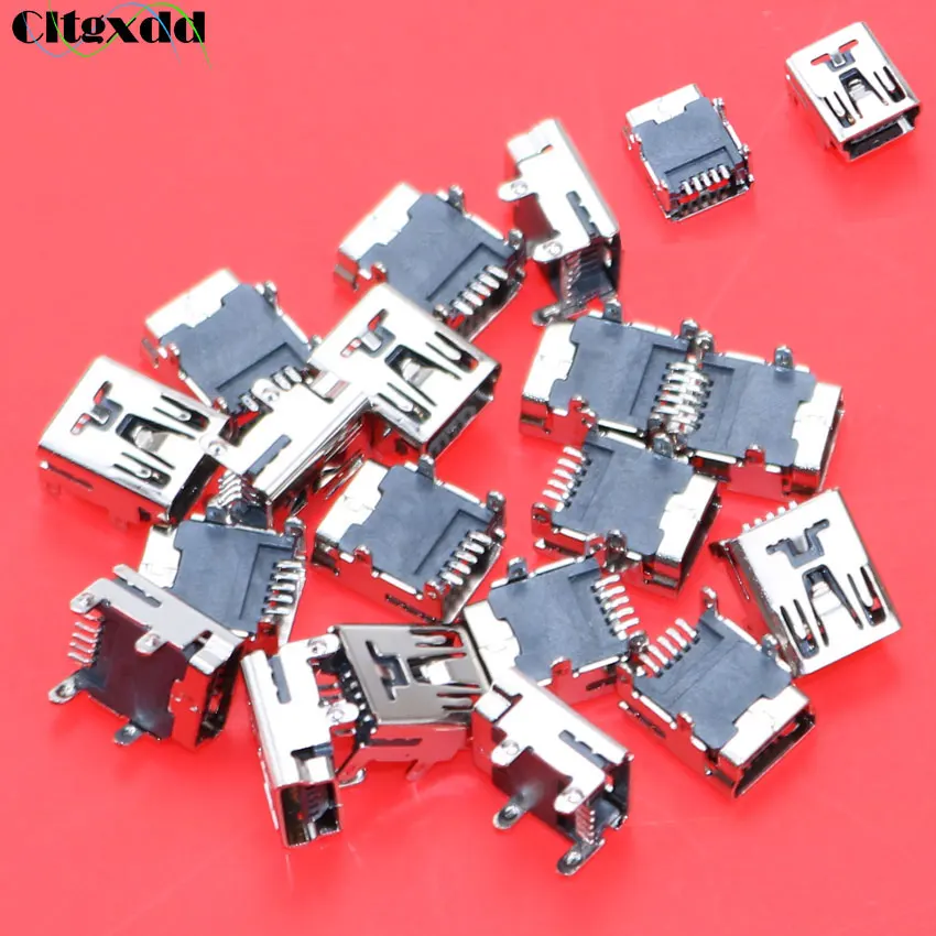 Cltgxdd 1 ~ 100 шт 5P мини USB разъем для зарядки порта V3 порт MP3 MP4 GPS 4 фута DIP 5pin SMT |