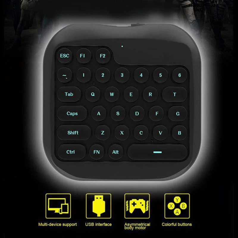 Один ручная клавиатура PUBG периферийные устройства Волшебная коробка мобильную игру клавиатуры Клавиатура для сотового телефона для Ps4 игровая клавиатура