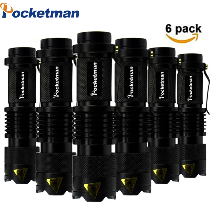 Pocketman Powerful LED Flashlight SK68 3 Modes 2000lm Zoomable Mini