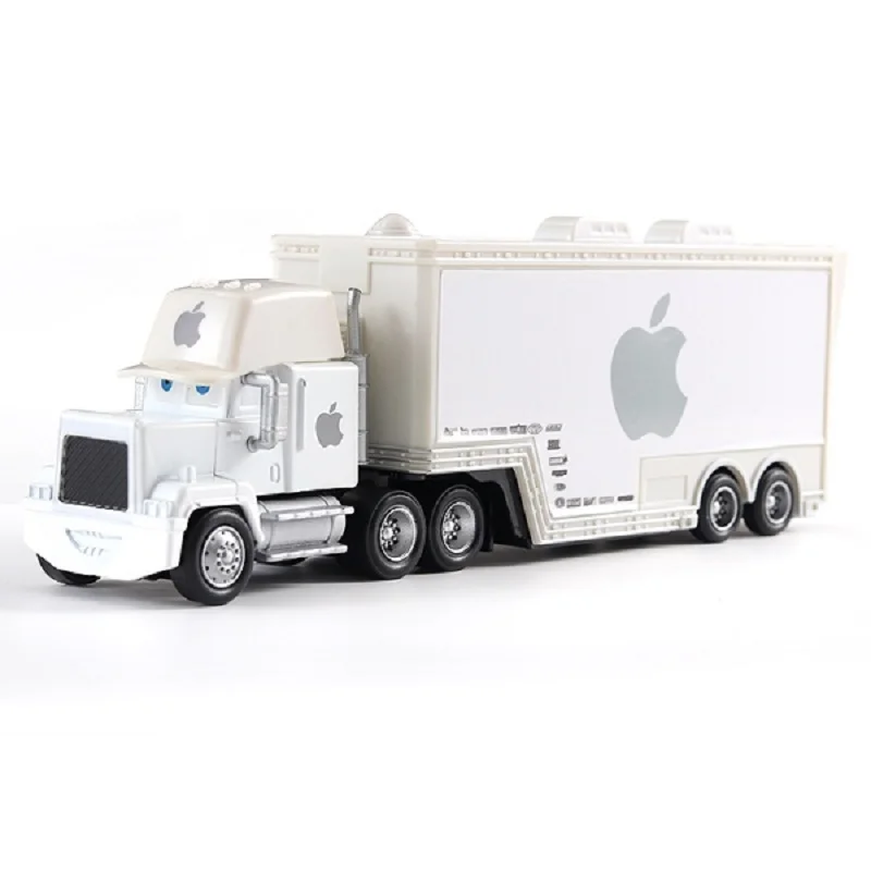 

Disney Pixar Cars Mack Uncle White Apple Truck Diecast Toy Car 1:55 Loose Brand New In Stock Cars 2 Cars 3 Model Toy child Gift