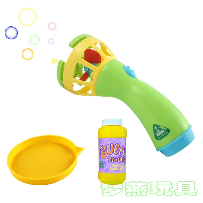 Elc handheld super electric bubble machine fan set bubble disk bubble