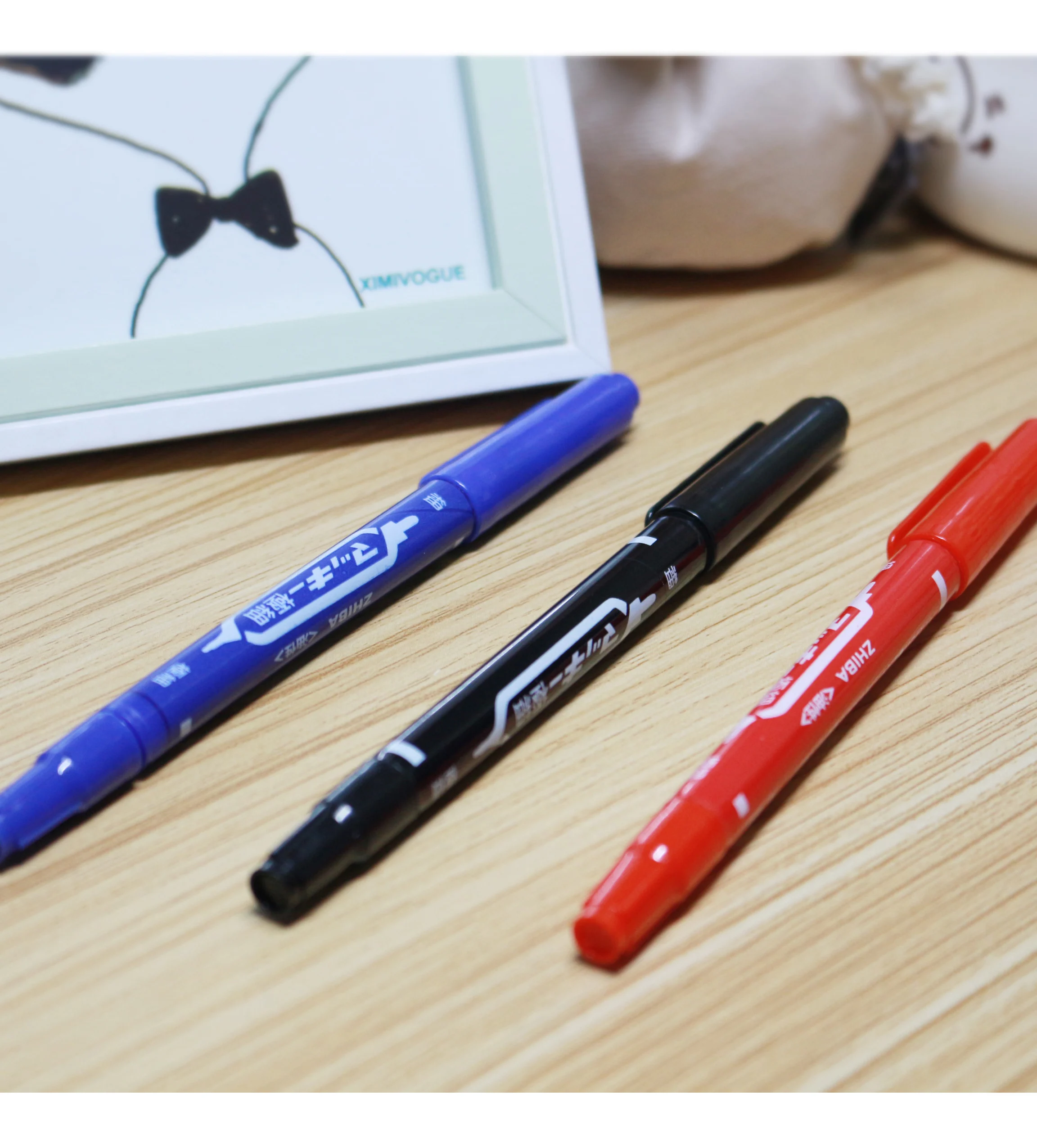 

3 Colors Waterproof Ink Dual-side Writing School or Office Supplies