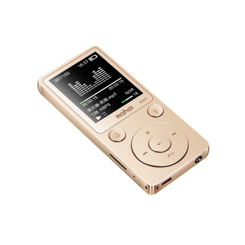 Top Brand MP4 Player Mahdi M360 4G8G Alarm Clock FM Radio E-Book Recording Speaker TF New Metal Sport MP4 With Armband Earphone (7)