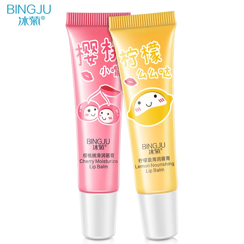 

BINGJU 1Pcs Lip Care Balm Moisturizing Lipstick Lip Protector Sweet Taste Embellish Lip Ball Makeup Lipstick Gloss Cosmetic