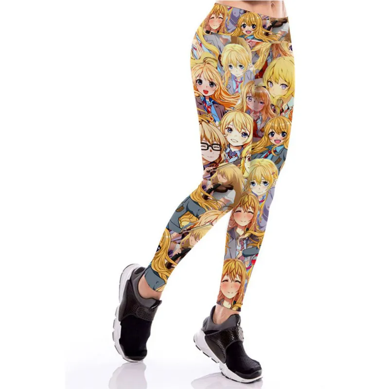 Anime Idol Leggings Wife Exercise Fitness Punk Rock Female Pants Zero Two Workout Jogging for Women Leggings Kanna Kamui Pants