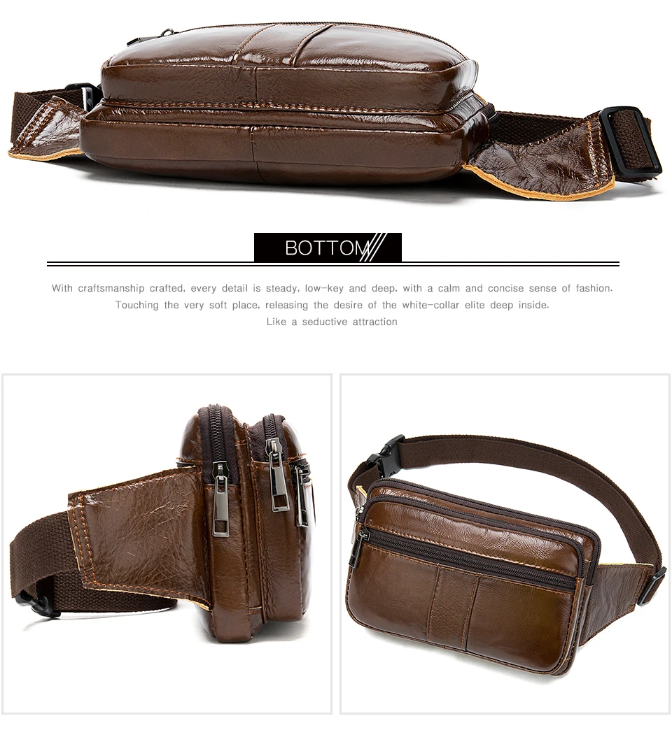 8 male fanny pack men's waist bag belt men leather genuine man belt pouch money belt bum hip bag for men waist pack bags
