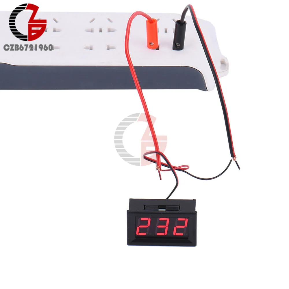 Besttse Voltmètre numérique LED AC 30 V-500 V Testeur de tension pour 110 V 220 V 380 V