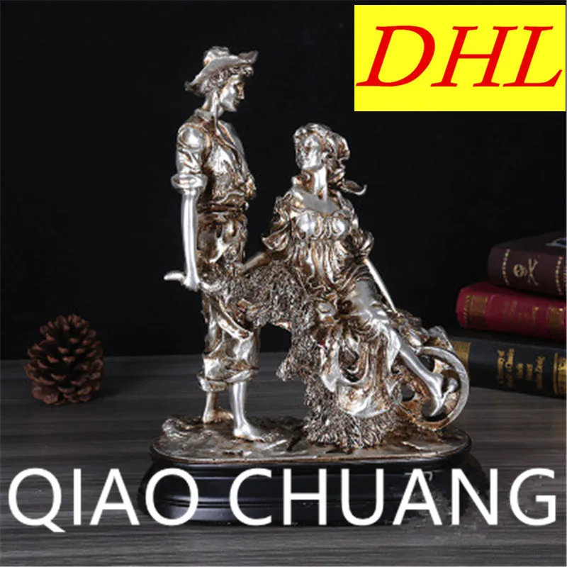 

Creative European Style Lovers Figures Resin Craftwork Wedding Celebration Furnishing Articles G1299