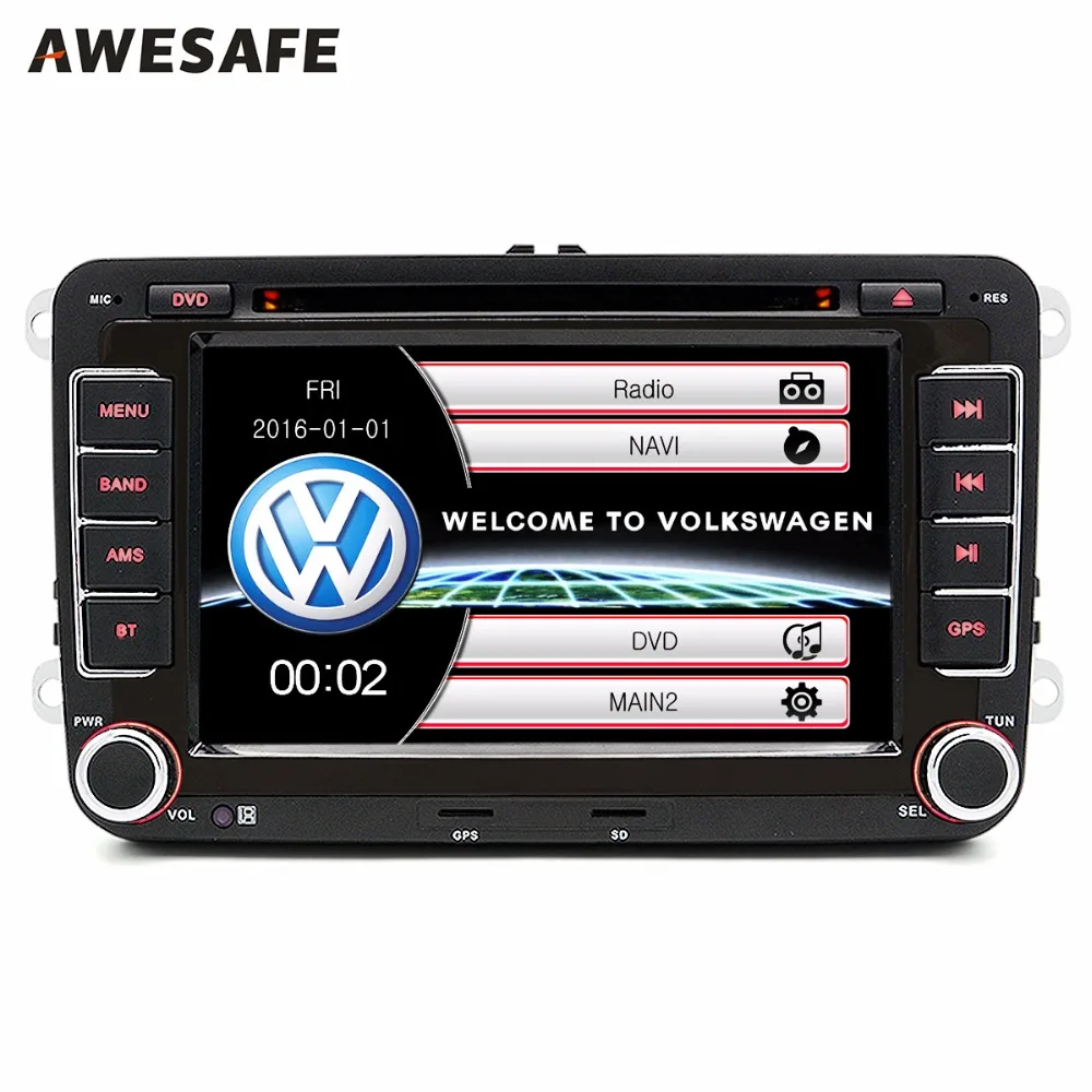 AWESAFE 7 2 Din font b Car b font DVD Radio Player for Volkswagen VW golf